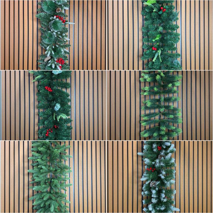 Хвойная ёлочная ветка гирлянда. Archi shoxi.  Yangi yil girlyandasi.