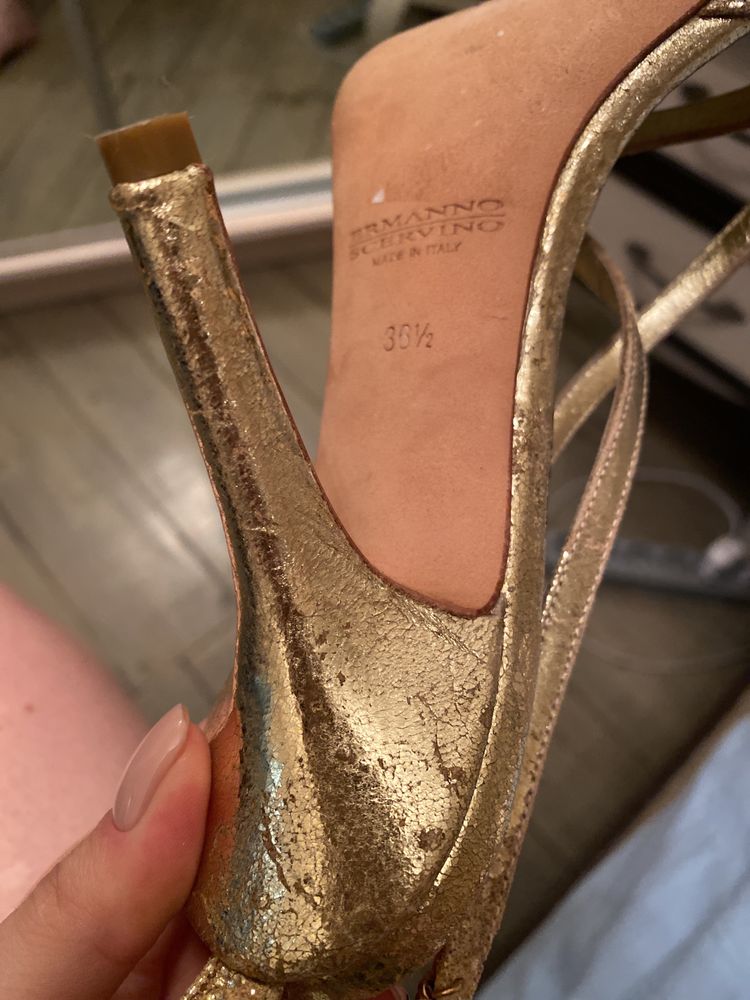 Босоножки Ermanno Scervino оригинал, 36,5-37 размер. Кожа. Италия