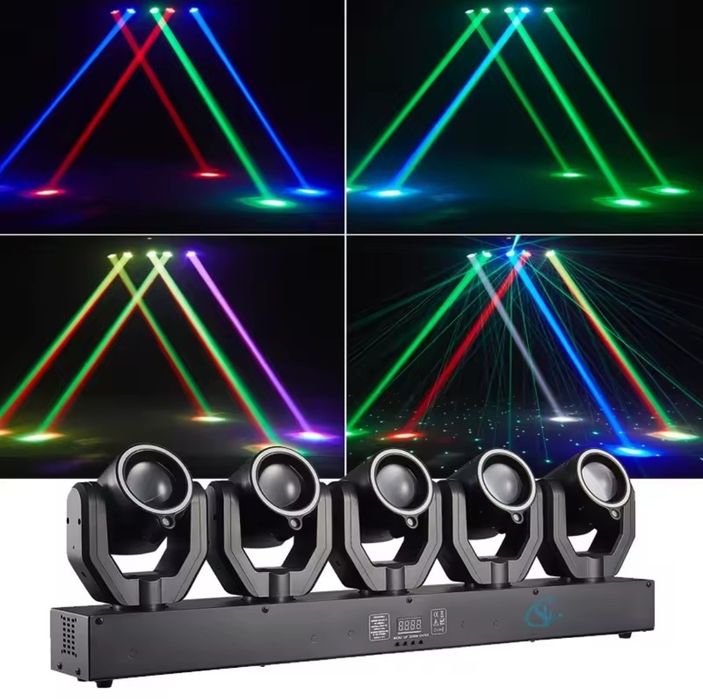 5 LED Moving-Head bar, 4in1, DMX, 180W, RGBW