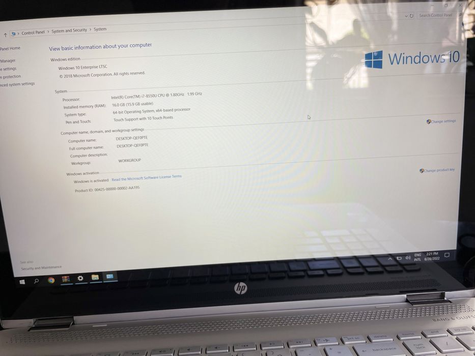 Laptop 2in1  HP envy X360 convertible i7 sau schimb cu Mac