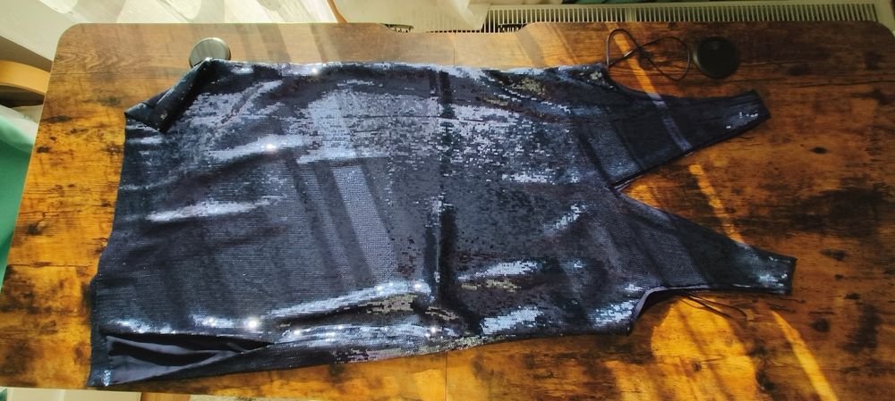 Rochie de ocazie cu paiete bleumarin S