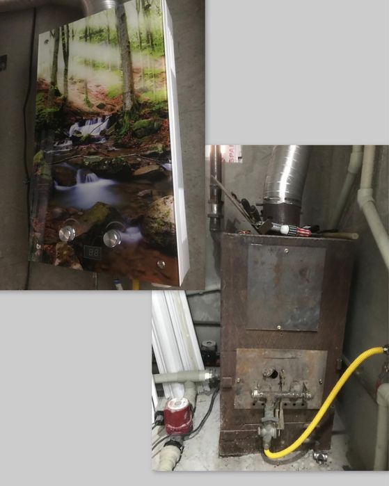 Продам отопительную печку,газовую колонку и два насоса