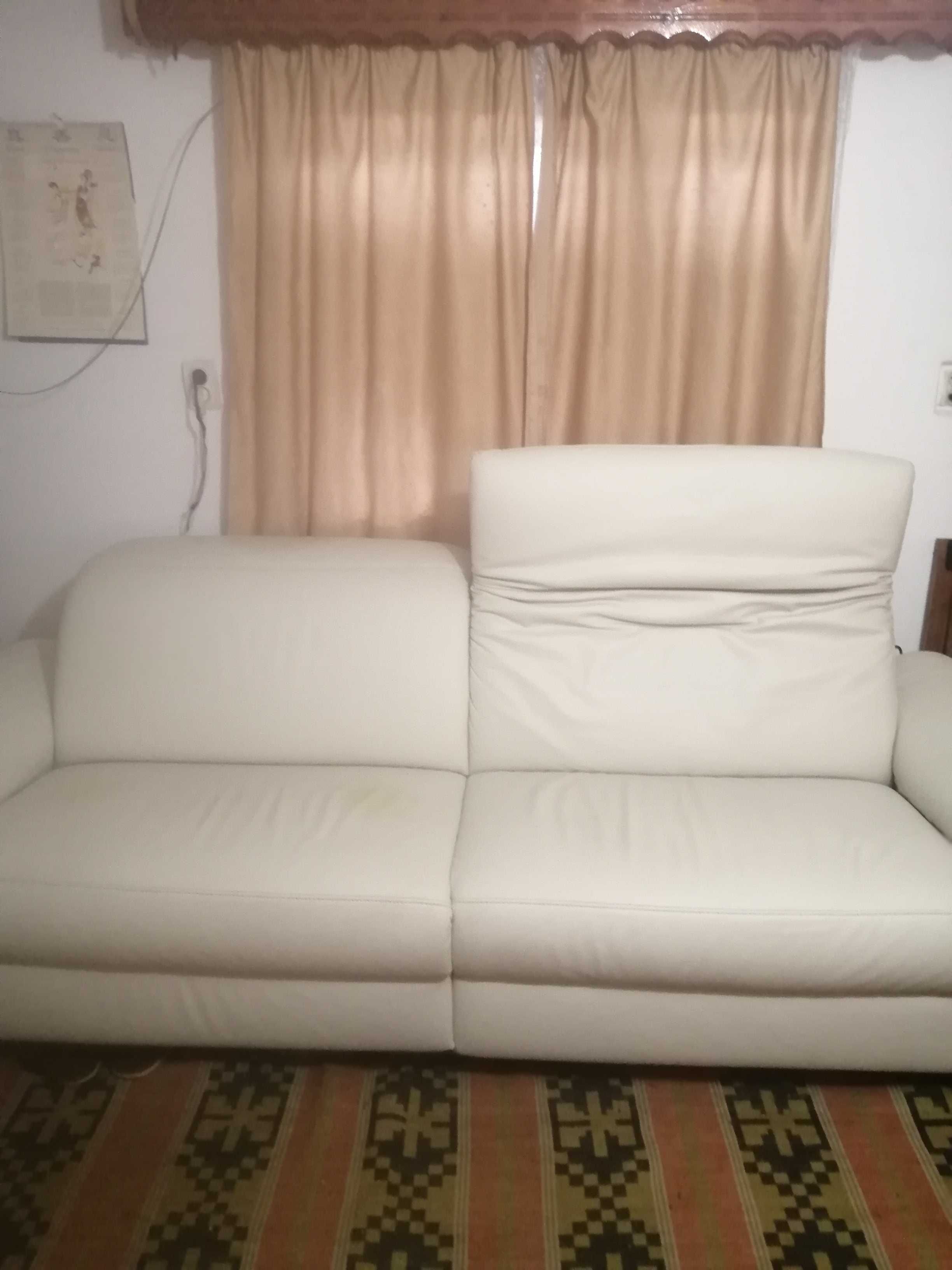 Canapea din piele naturala Himola cu reclinier