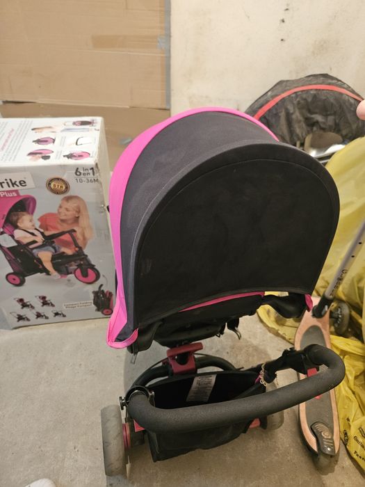 Сгъваема триколка 6-в-1 на smarTrike STR3, розов цвят