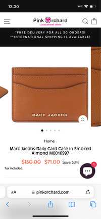 Marc jacobs картхолдер