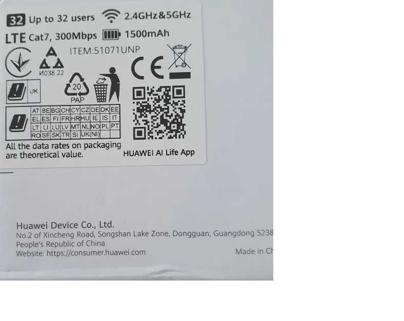 Router/Modem Huawei E5783-230a Airbox 4G+ LTE, Sigilat