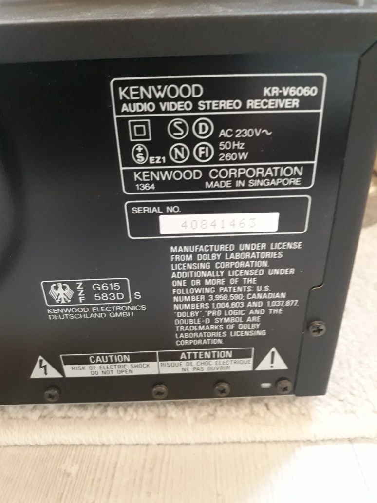 Kenwood KR-V6060 stereo AV receiver