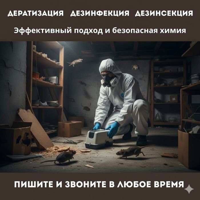 Избавим от клопов, тараканов и крыс — быстро и надолго