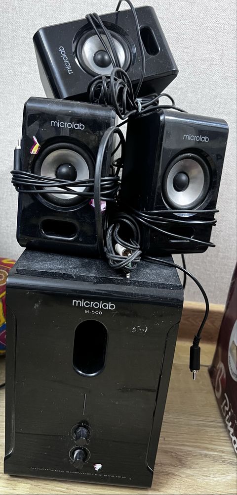Колонки microlab, 5 колонок все рабочие