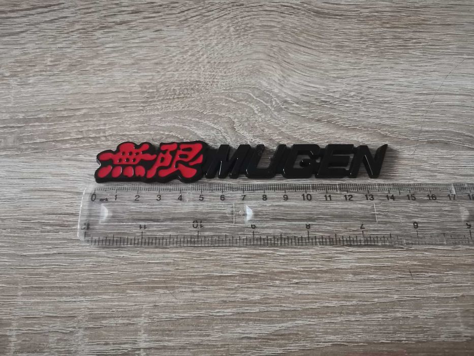 Honda Mugen черна емблема за решетка