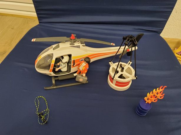 Playmobil elicopter de salvare cu suport