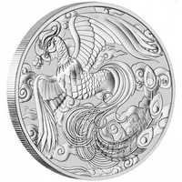 1 oz Сребро Птицата Феникс - Китайски митове и легенди