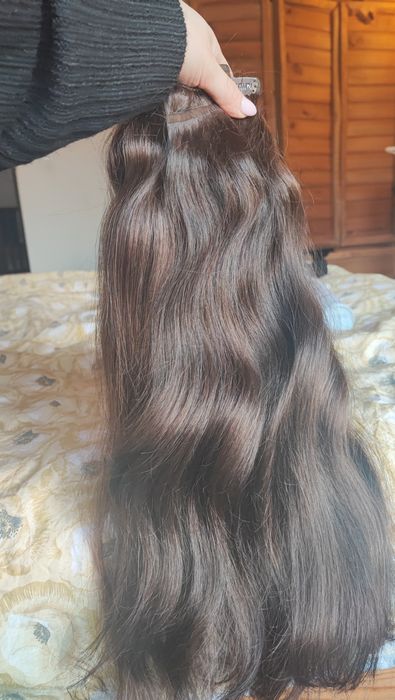 100%естествена коса,300грама купувана за 3900 руска коса