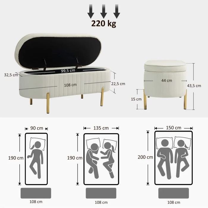 Пейка HOMCOM с капак