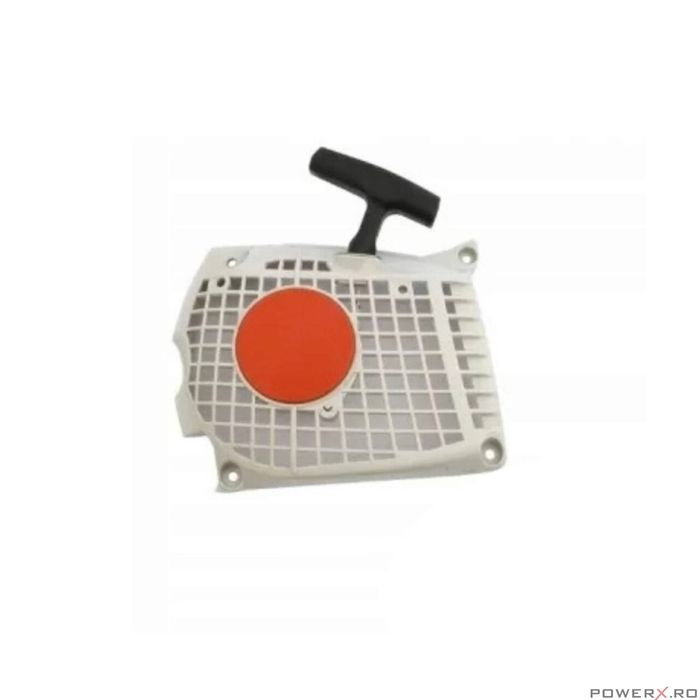 Capac pornire motofierastrau, demaror complet drujba Stihl MS 261,