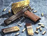 Pistol Airsoft *MODIFICAT* 5J Colt 1911 RAIL Dual FULL Metal cu Co2Gaz