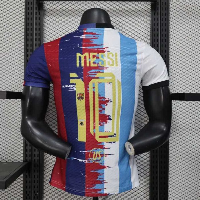 Tricou Barcelona x Argentina cu Messi
