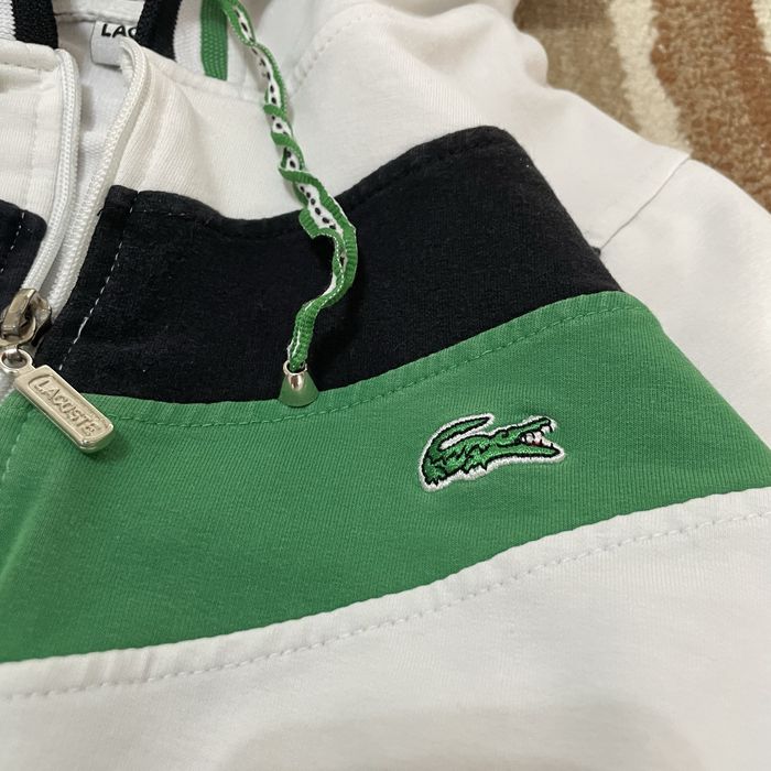 hanorac alb cu fermoar marimea S