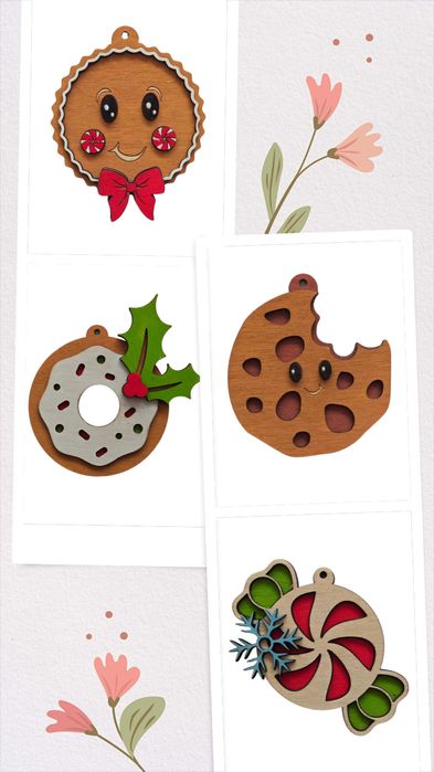 Дървени играчки за елха