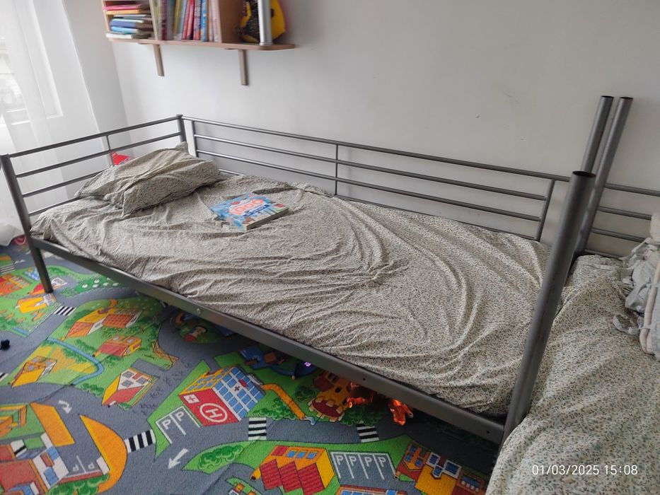 Paturi 90/200 din Pat supraetajat (etajat) Ikea SVARTA