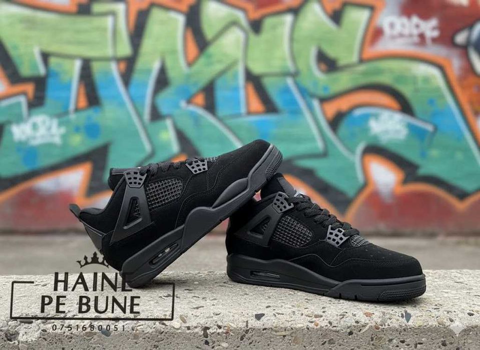 Adidasi Nike Jordan 4 Retro Black Cat - Marimi 36-45 - Model Unisex