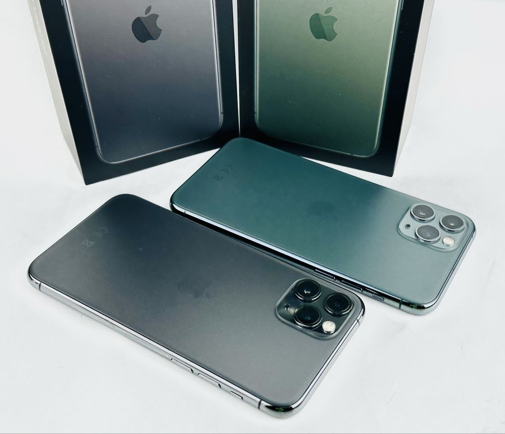 Apple iPhone 11 Pro 64GB Midnight Green / Gray 100% Battery! Гаранция!