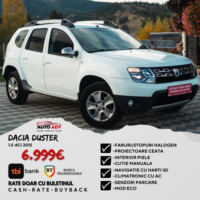 Dacia Duster 1.5 dCi POSIBILITATE RATE