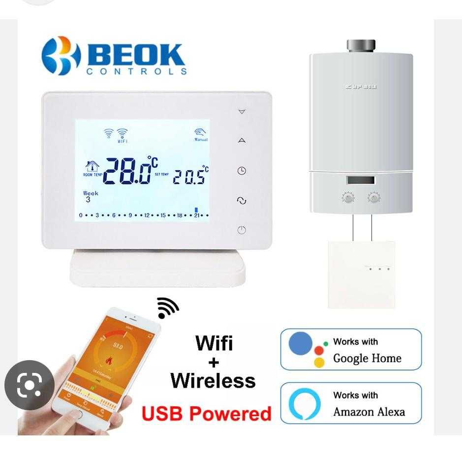 Termostat BeOk BOT306RF-WiFi