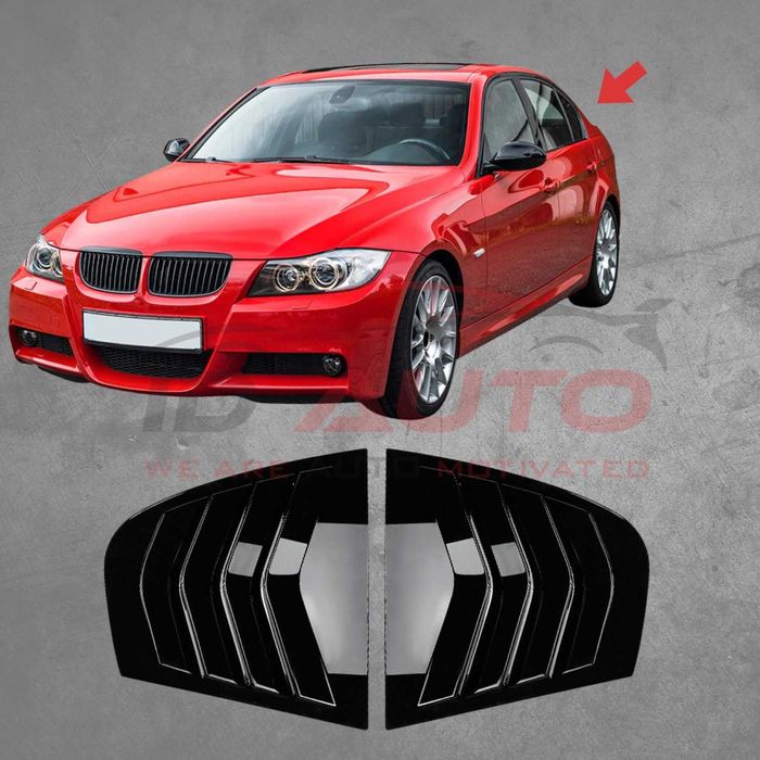 Добавки за задни странични стъкла BMW E90 – хриле, M-Style решетки