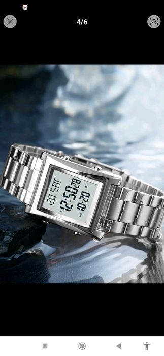 Vând ceas digital brățară metalica