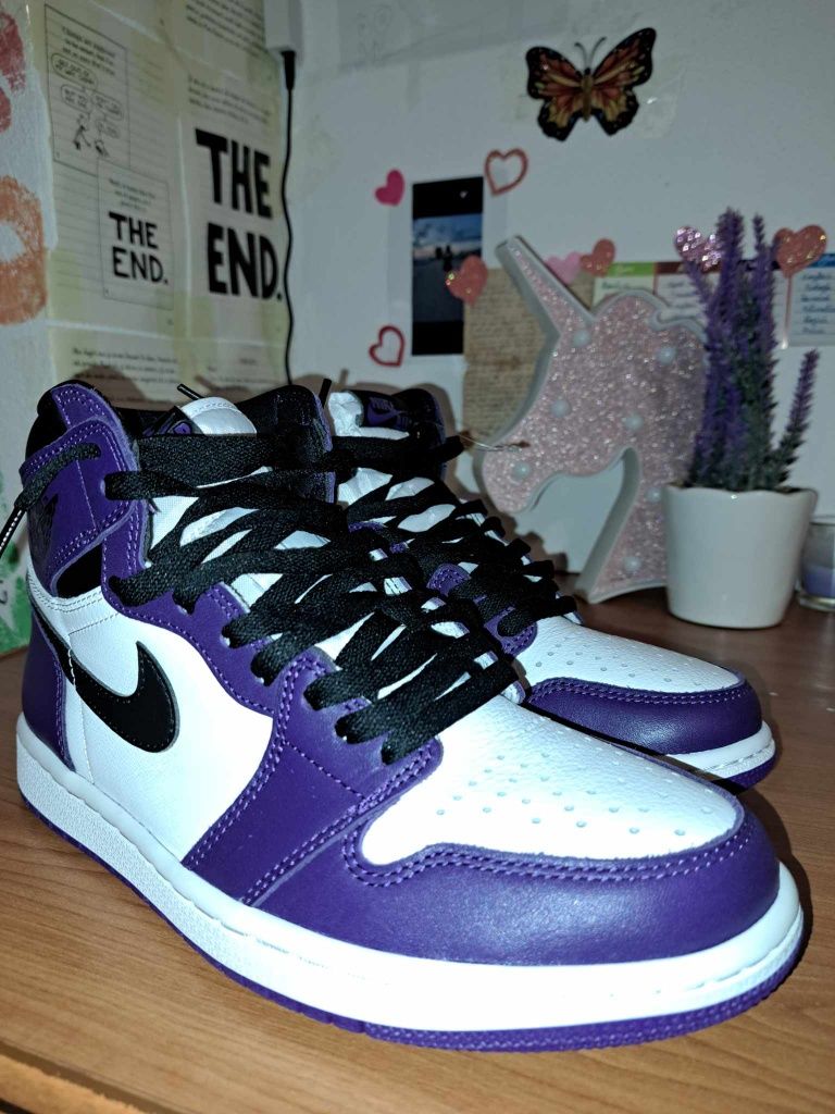 Jordan 1 Retro High Court Purple White