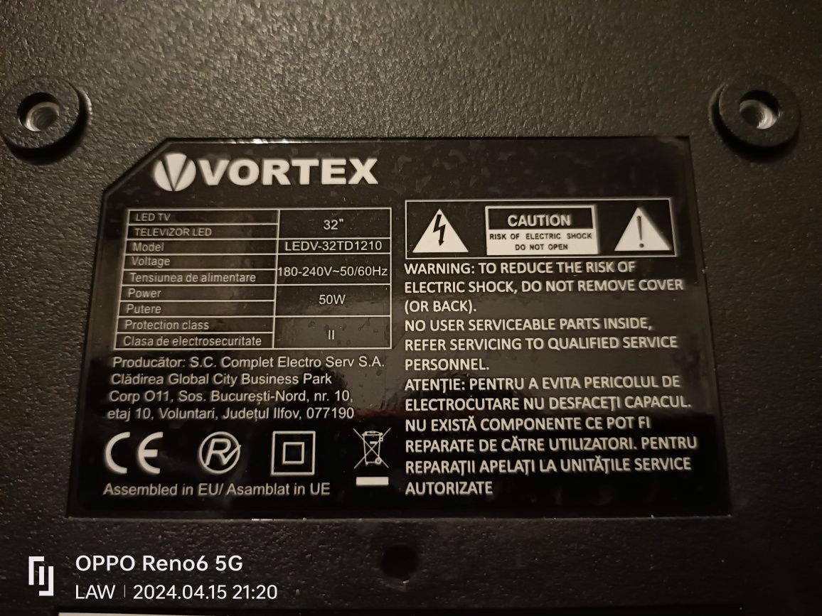 Tv Vortex ledv-32td1210 de piese Panasonic tx-32a300e pentru reparat