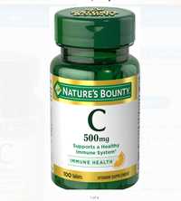 Чистый витамин С 500мг 100шт из Америки-Nature's Bounty Pure Vitamin C