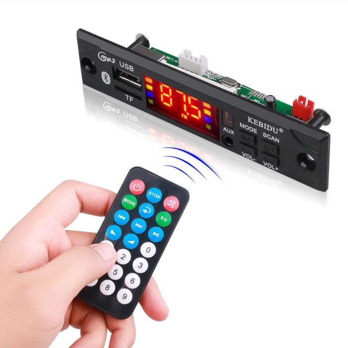 Modul mp3 cu slot pentru sd card usb radio bluetooth telecomanda 12V