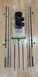 Set 2 Lansete Feeder Carbon 3,90m, 200 Gr+2 Mulinete Sirena 6000