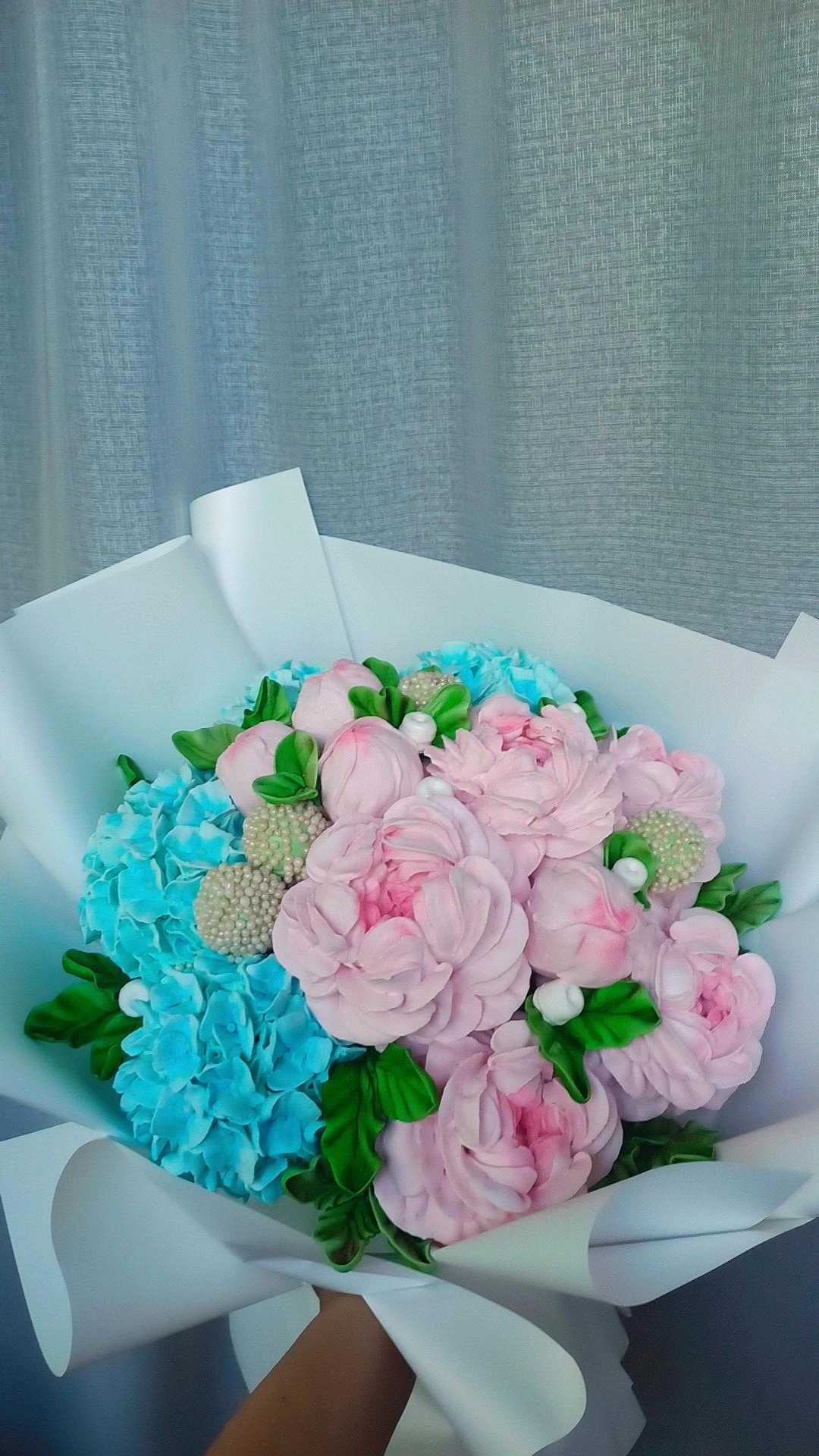 Букеты из зефира