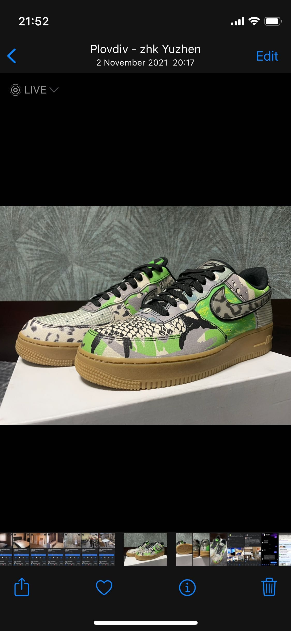 Nike Air Force One City Of Dreams Green