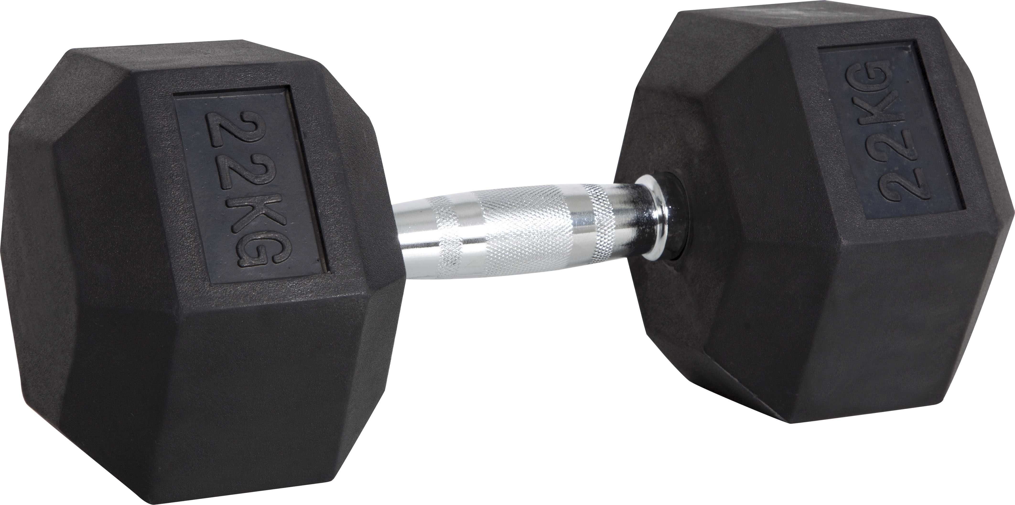 Дъмбели Хекс Pro , Фиксирани Гири HEX 2 × 22 кг, Dumbbells