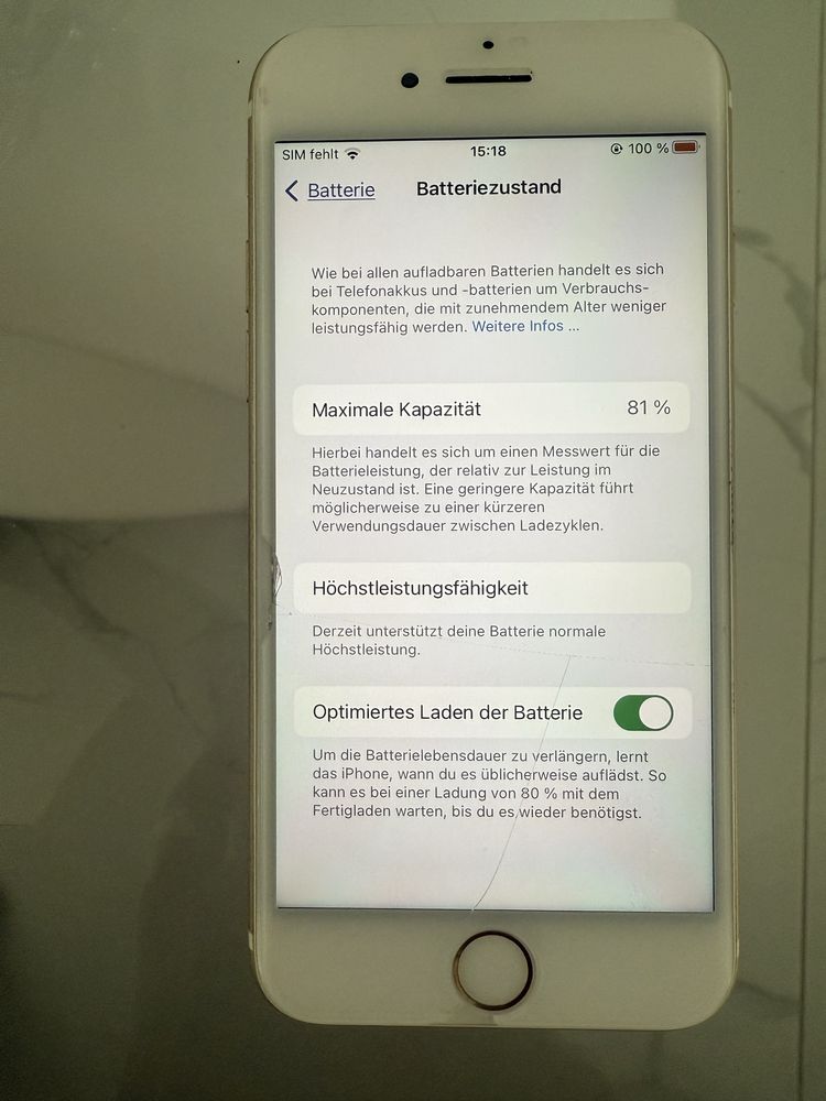 Iphone 7 128 GB 81% живот на батерията