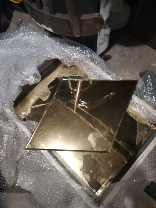 Oglinda sticla aurie