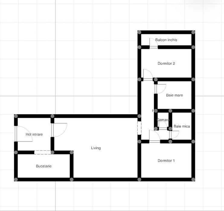 Apartament cu 3 camere complet mobilat in zona Podul Gruii