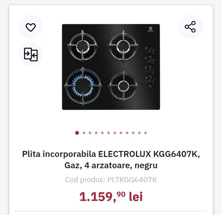 Plita incorporabila Electrolux