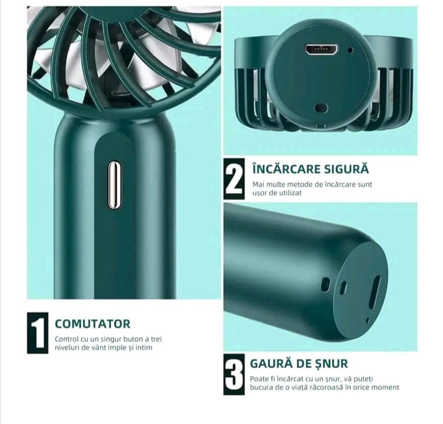 Мини вентилатори 3 степени USB