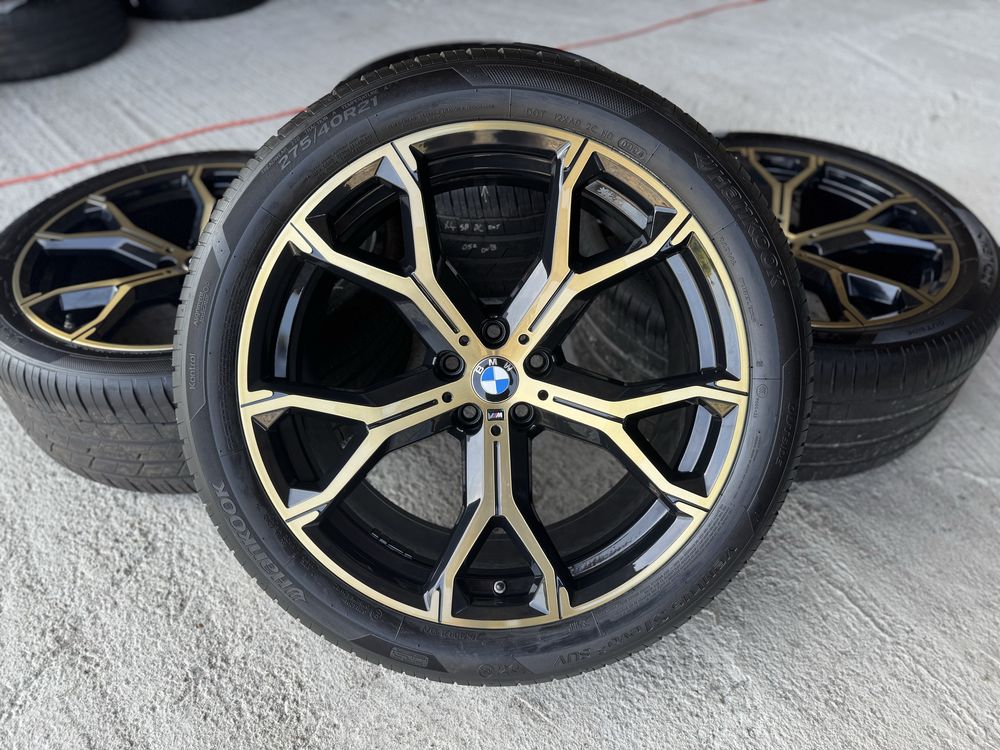 Jante Bmw X5 X6 R21 G05 G06 M741 Originale Gold Hankook de vara 2024