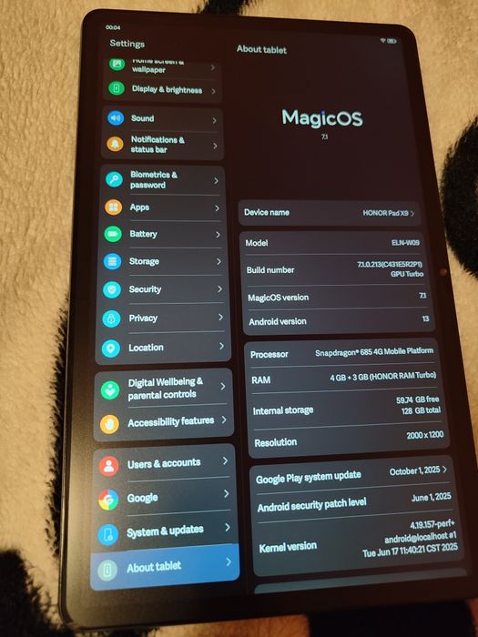 Tableta Honor Pad X9