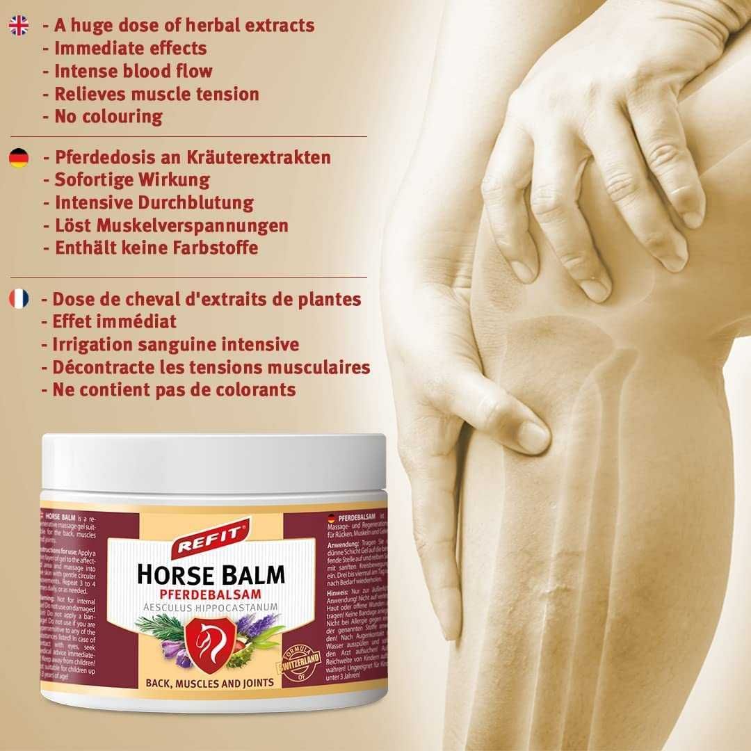 Конски Балсам REFIT Horse Balm при много силна болка с незабавен ефект