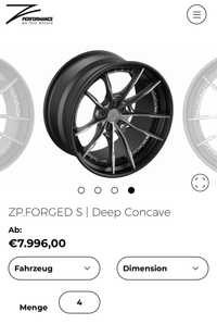 Jante Z Performance ZP FORGED S | Deep Concave | Forjate | 5x112