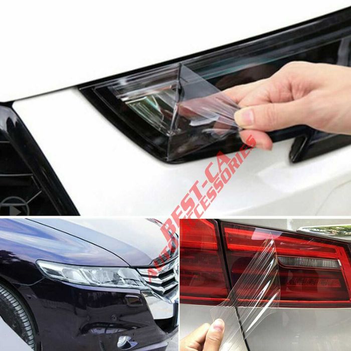 Folie auto transparenta protectie faruri si stopuri 40 x 100 cm