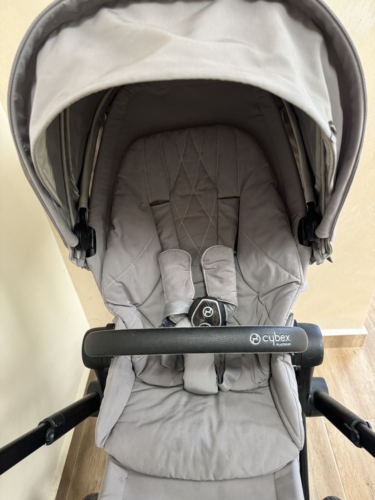 Количка Cybex Priam 3 soho grey +чадър Cybex
