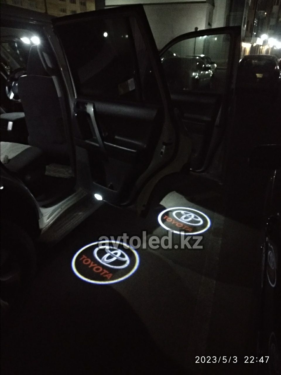 Форд Мондео подсветка двери логотип авто LED подарок мужчине тюнинг